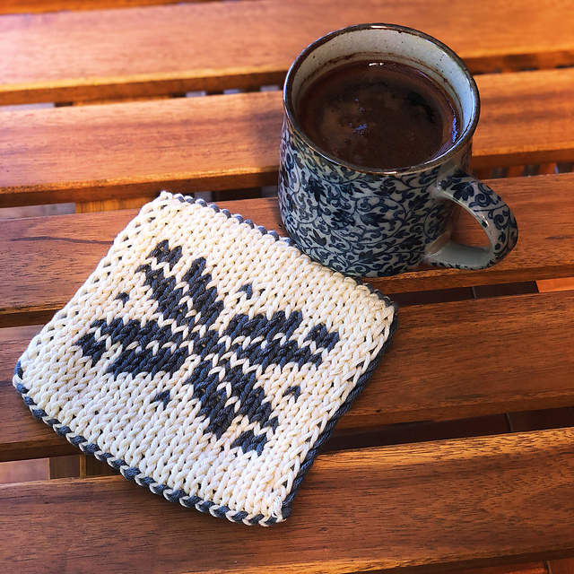 Knit Coaster Morning Star