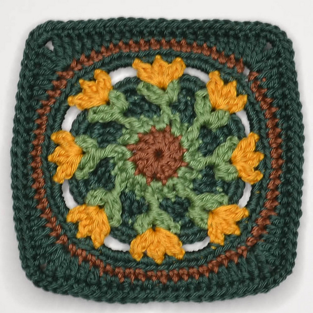 Granny Square Tulips
