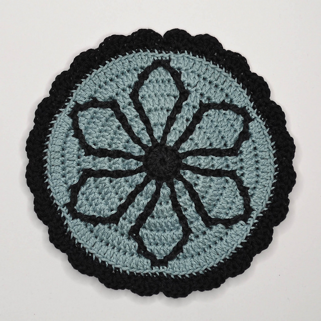 Mosaic Mandala Coaster Wisley Blue