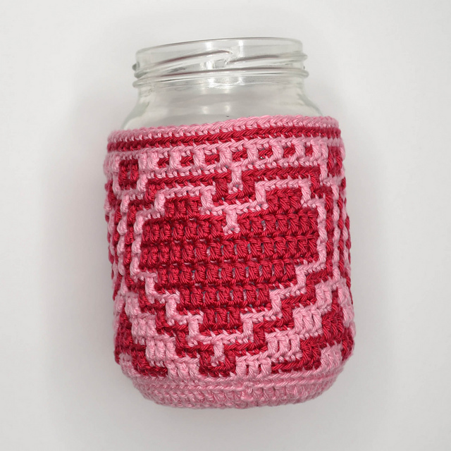 Mosaic Jar Cover Full Of Love