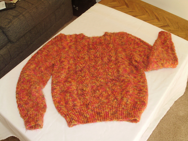 Lace Panel Crewneck