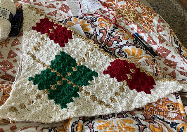 Sparkling Argyle Throw