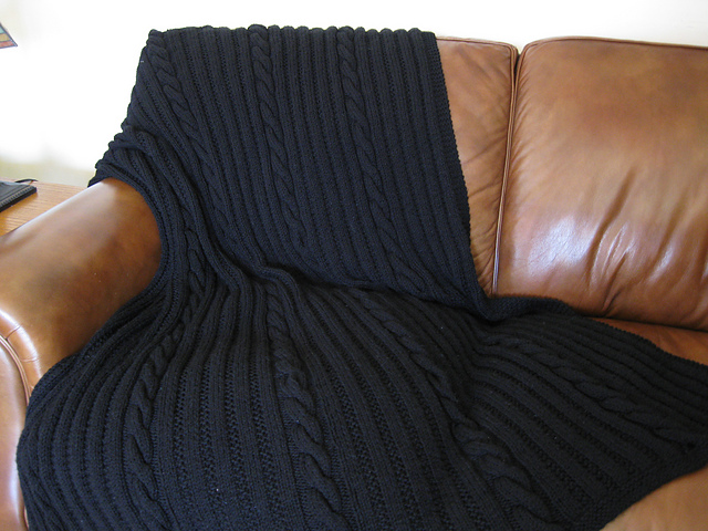 Cabled Afghan