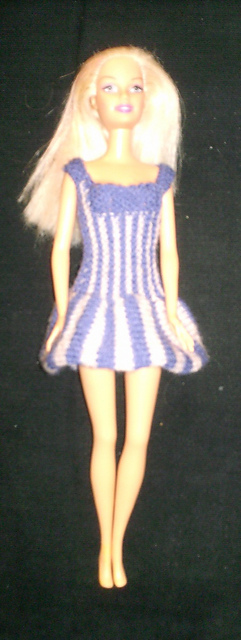 #0450 Green & White Dress