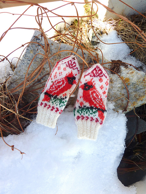 Cardinal Mittens
