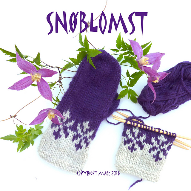 SNØBLOMST - SNOWFLOWER mittens
