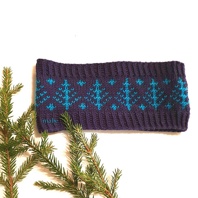 Granskauen panneband/ Pine forest headband