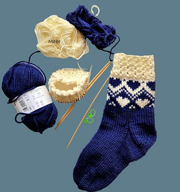 Tynnere HJERTEsokker / Heart socks