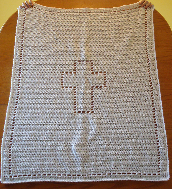 Simple Baptism Blanket
