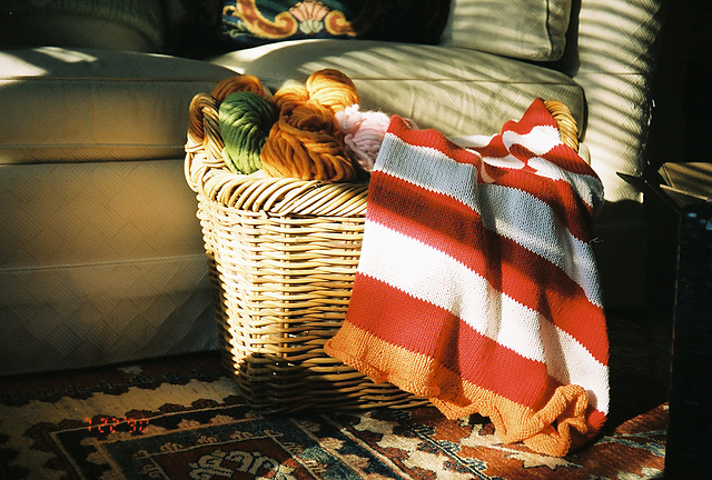 # 055 Striped Baby Blanket