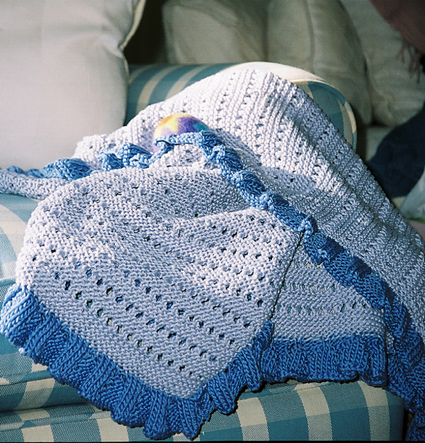 # 053 Two Color Lace Blanket