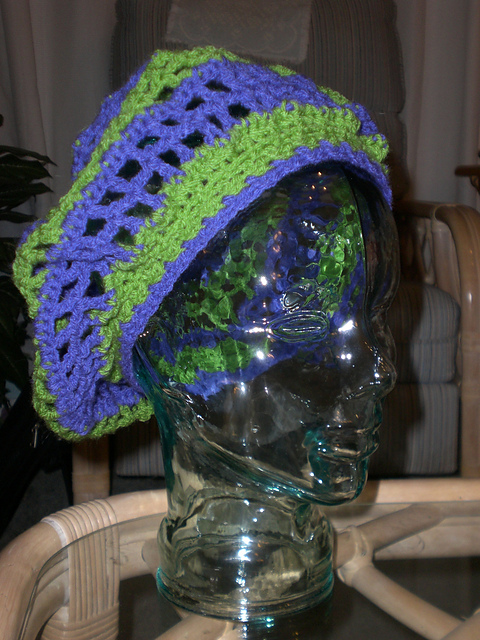 Bright Contrast Lacy Hat