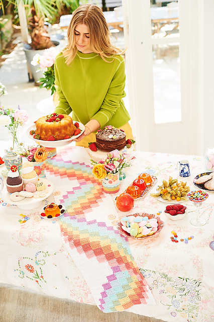 Bargello Ribbon Table Runner