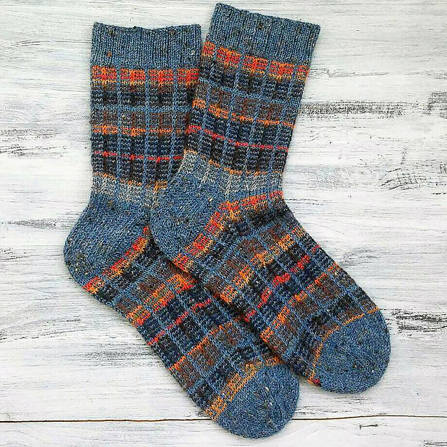 Tweed Plaid Socks
