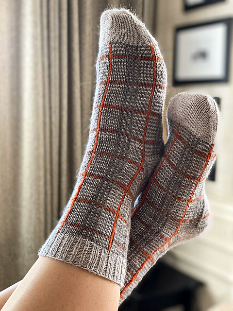Glen Check Socks