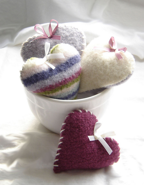 Felted Hearts #808