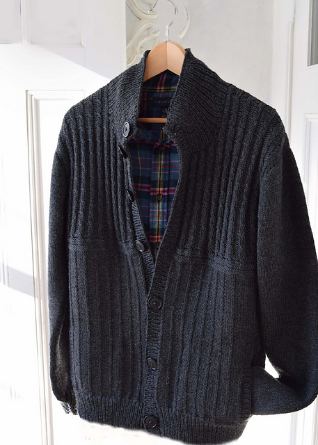 Ravelry: ML184 Men's Jacket Cardi pattern by Maddy Cranley