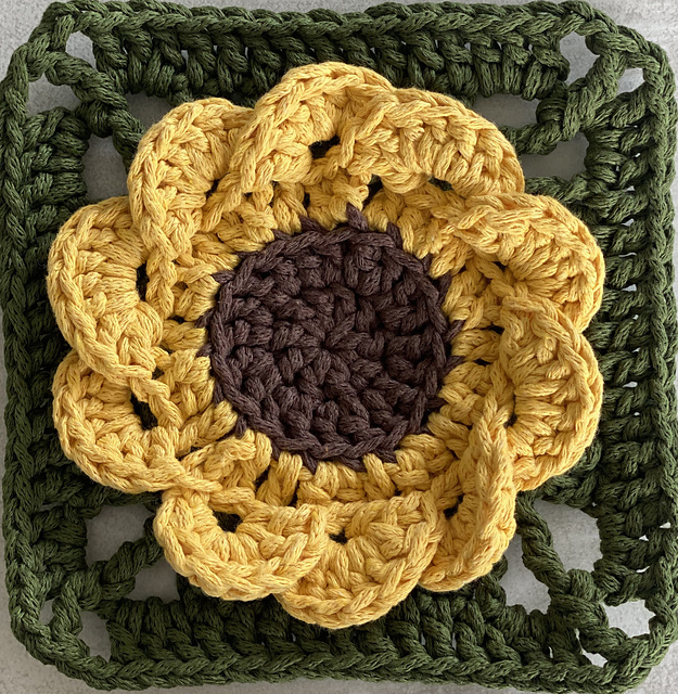 Sunflower Granny Square