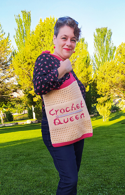 Tote bag CrochetQueen