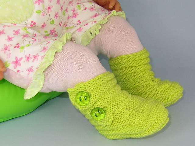 Baby Kinky Button Up Booties (Bootees)
