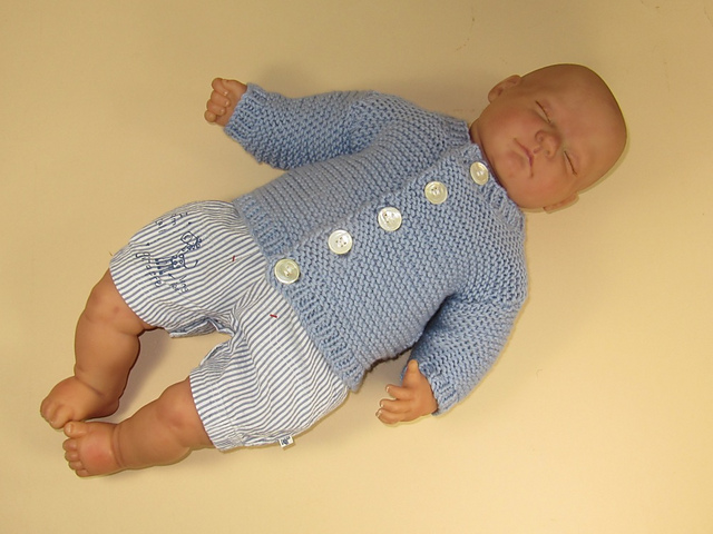 Baby Chunky Garter Stitch Cardigan