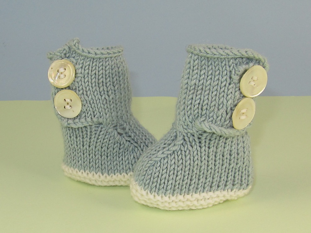 Baby 2 Button Booties