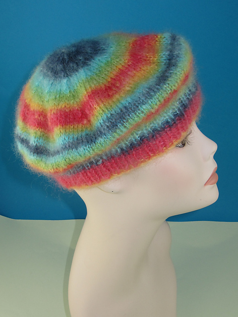 Little Angel Print Mohair Beret