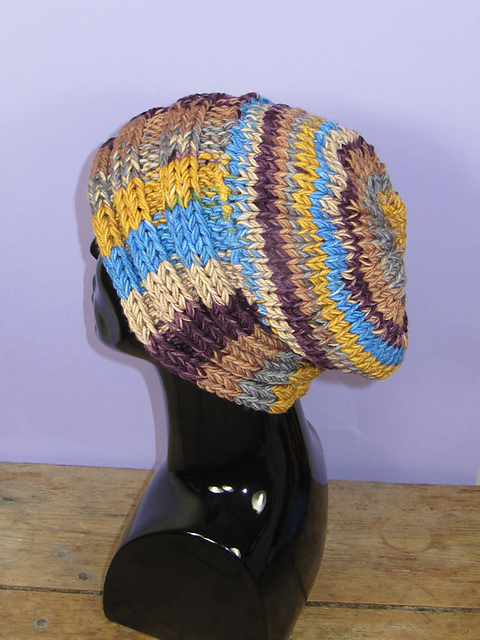 Superfast Rib Band Self Striping Slouch Hat