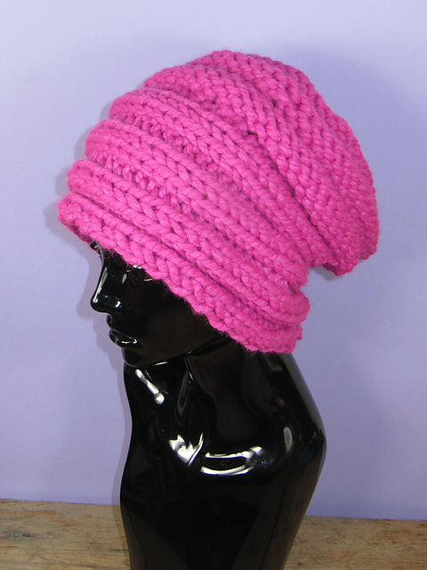 Super Chunky Rib Band Beehive Slouch Hat