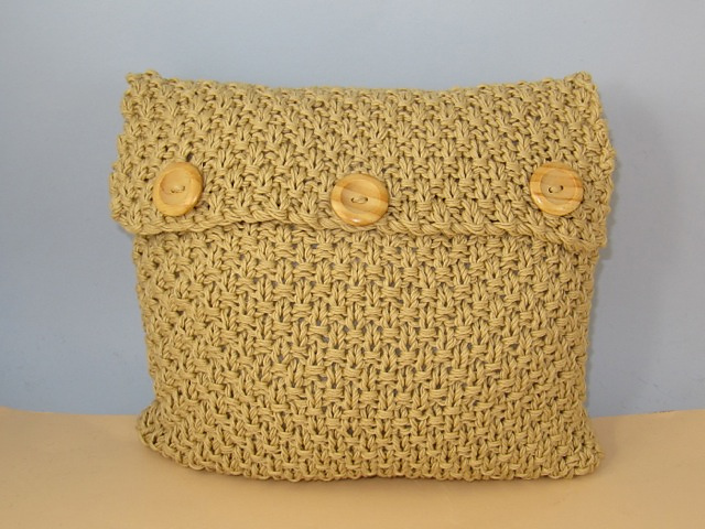 Superfast Double Moss Stitch Cushion Cover