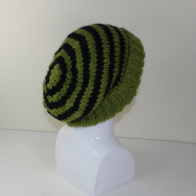 Extra Roomy Stripe Big Beanie