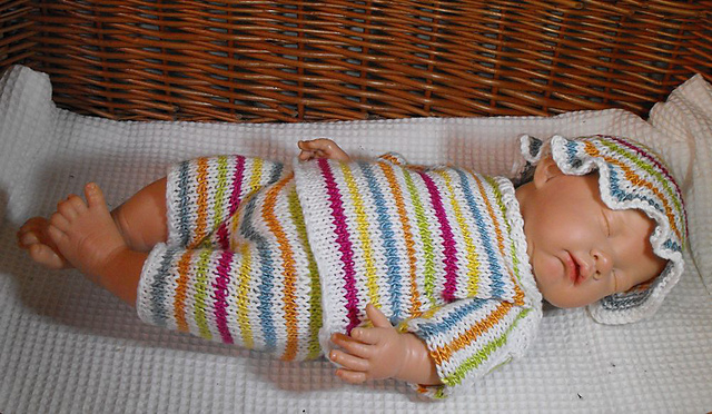 Baby Silky Stripey Sun Suit