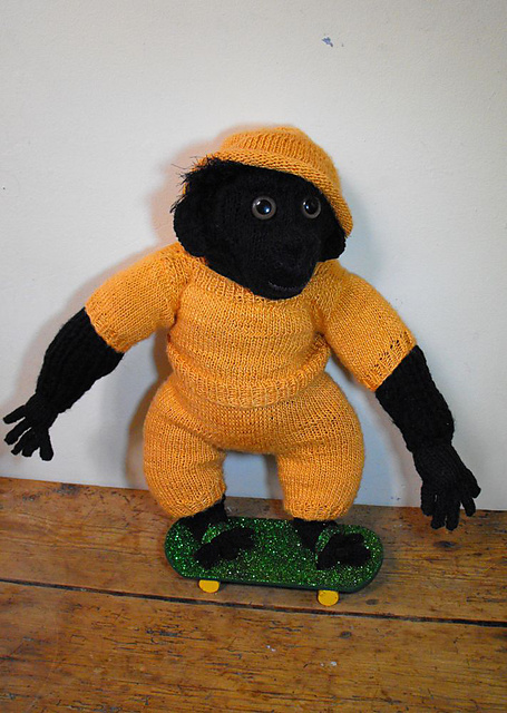 Cilla The Ugly Baby Gorilla's skateboard suit
