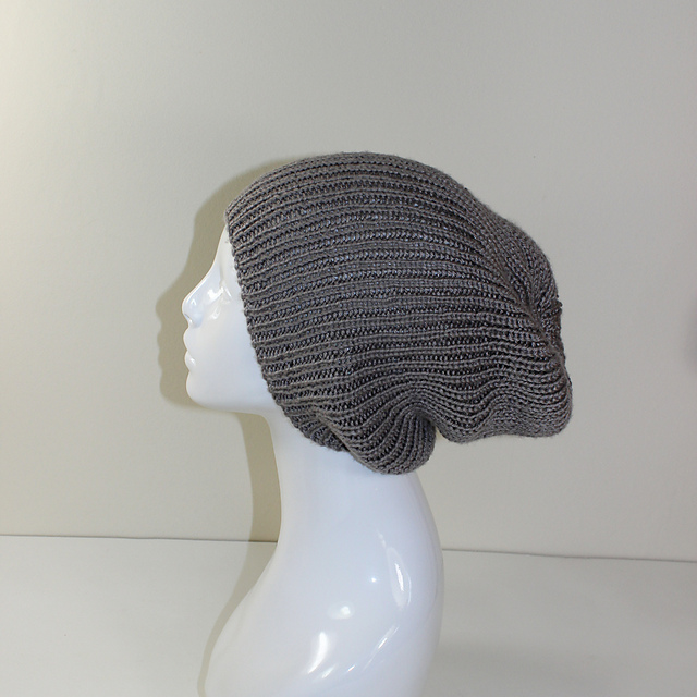 Unisex Rib Slouch Hat Circular