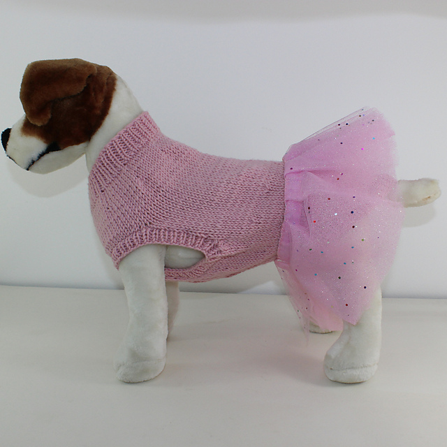 Ravelry Simple Aran Dog Coat and Tutu pattern by Christine Grant