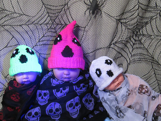 Baby Scream Neon Halloween Beanies