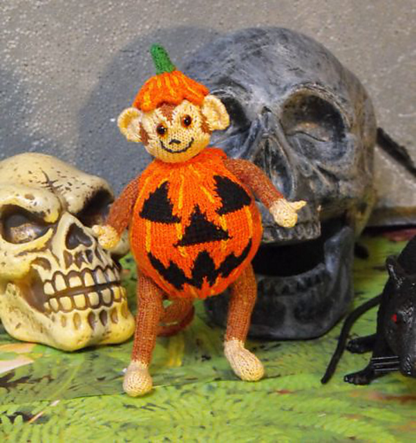Sunny the Spider Monkey,  Halloween Pumpkin Suit