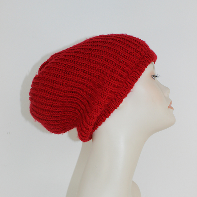 4Ply Fishermans Rib Slouch Hat