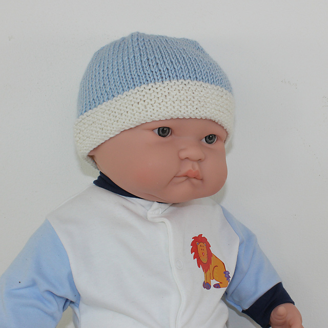 Baby 2 Colour Beanie Hat