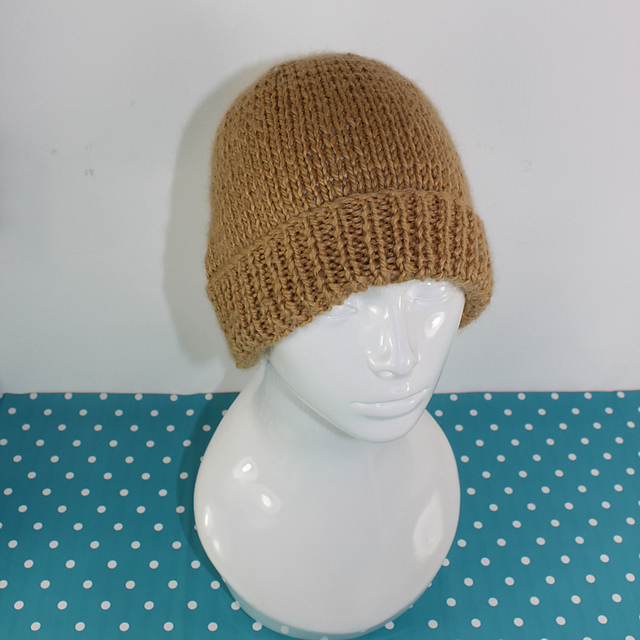 Simple Aran Beanie Hat