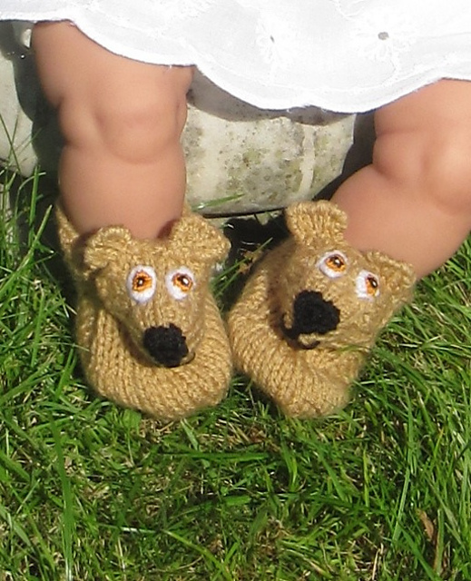 Baby Teddy Bear Booties