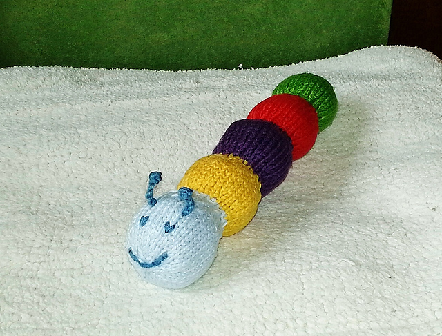 Crazy Caterpillar-Baby Rattle