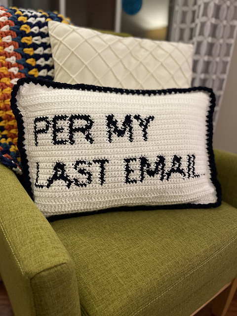 Per My Last Email Pillow