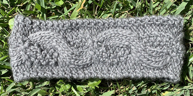 Double-Texture Cable Ear Warmer