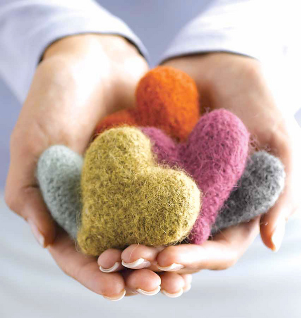 Felted Heart Milagros