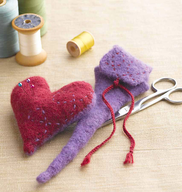 Scissor Sleeve & Heart Pincushion