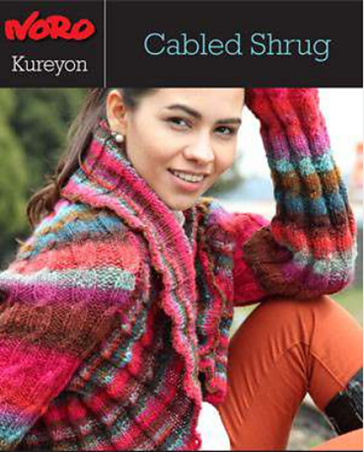 Kureyon Cabled Shrug Y-962