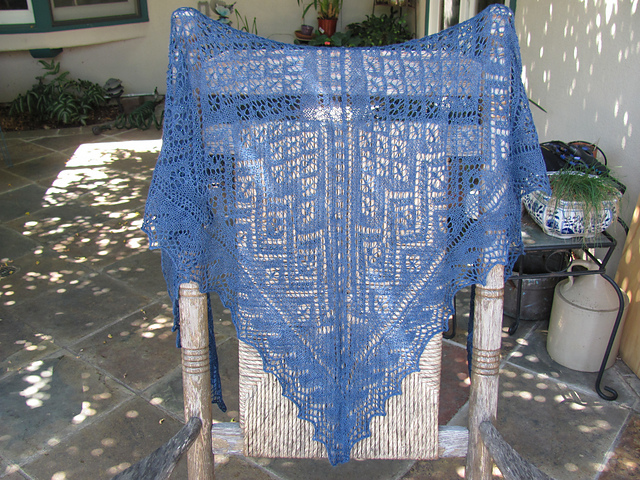 Hebridean Nights Lace Shawl