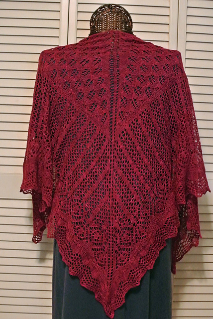 Rose Garden Lace Shawl