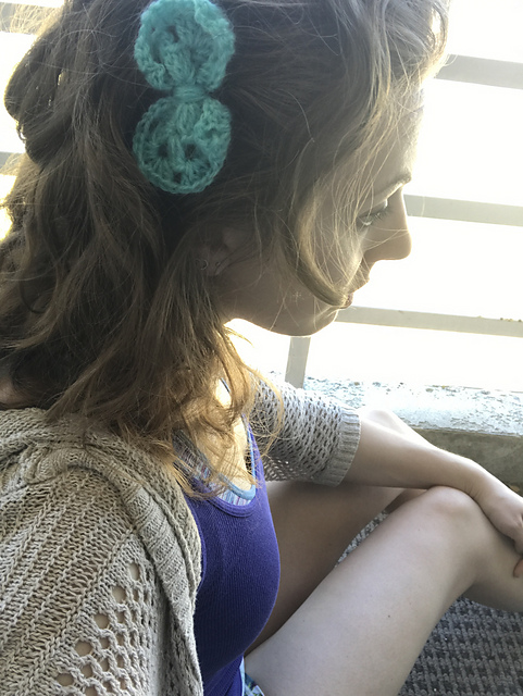 Granny Square Crochet Bows